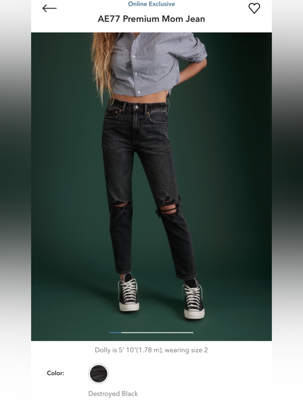 AE 77 Premium Mom Jean